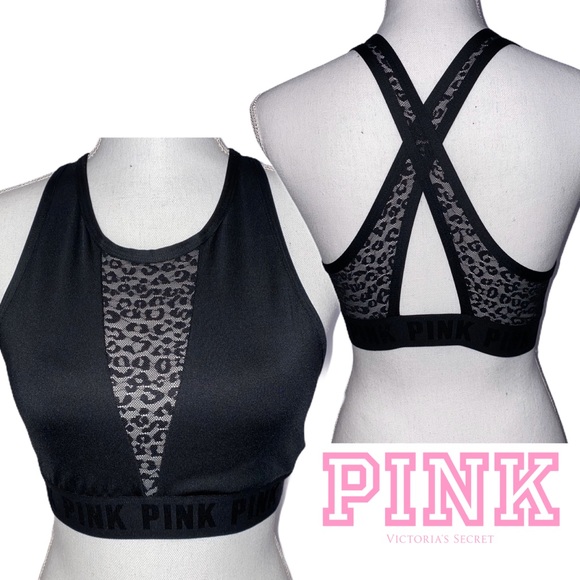 PINK Victoria's Secret Other - PINK Victoria’s Secret Mesh Panel Leopard Bra NWT